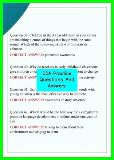 CDA Practice Questions And Answers video