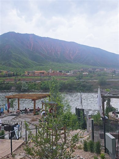behind the magistic mountain is 📌Iron Hot Springs ♨️🌡🛀 #selfcare #lovecolorado✌️❤️