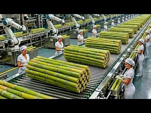 Inside a Modern Sugarcane Processing Factory – From Raw to Finished (Full Process)