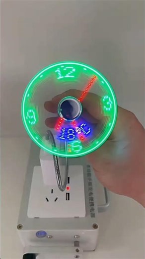 Best Futuristic Desk Gadget! LED Clock Fan Unboxing 🕒💨 #gadgets