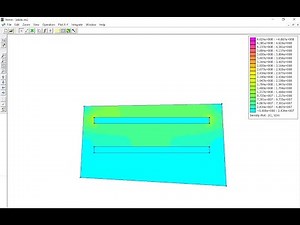 an electric Simulation exhibits the form of electric field Using Femm programe