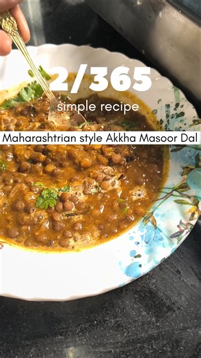 “Akkha Masoor Dal in 5 — simple, smoky, PERFECT! 🔥🤤”Looking for a , flavorful, and authentic recipe