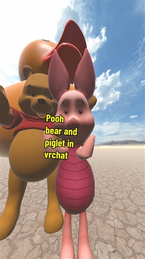 Pooh bear played by @Octorius Saber piglet played by me #poohbearandpiglet #winniethepooh #vrchat #vrchatroleplay #voiceacting