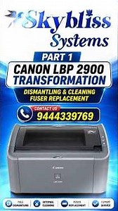 🔥 Canon LBP 2900 Complete Transformation | Part 1 🔥 #printer #canon #computer #printermaintenance