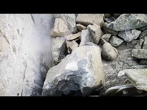 Rock crusher HUGE rock!