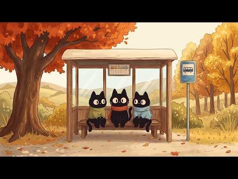 Somewhere in Autumn 🍁🐾 Cozy Lofi Music for Study & Relax