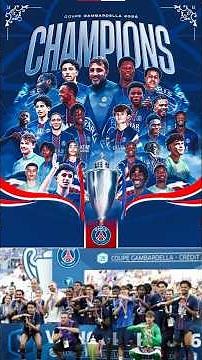 PSG wins the Gambardella Cup for the 2nd time in its history #psg #Shorts #gambardella