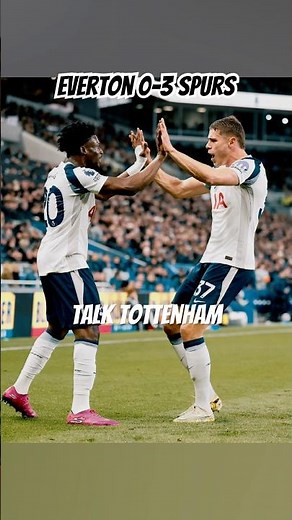 Everton 0-3 Spurs - Goals from van de Ven & Sarr | Everton v Tottenham Hotspur Premier League | COYS