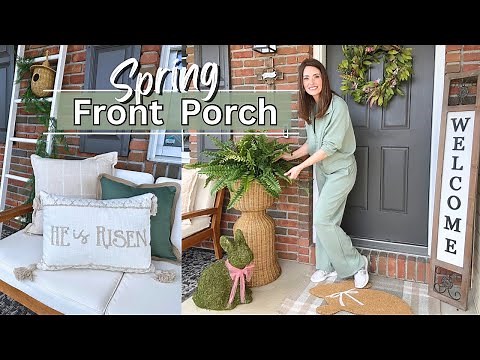 Spring Front Porch Decorate with Me | Spring & Easter Decor Ideas 2025