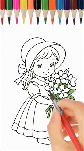 How To Draw Cute Doll Drawing | Adorable Kawaii Doll Art for Kids