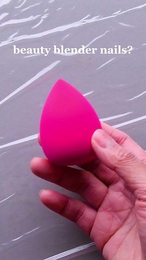 Beauty blenders are good for more than makeup! 💅🏼 This french tip hack is simple and mess free. #blossom #frenchtips #nailpolishhack #beautyblenderhack #diymanicure #easybeauty