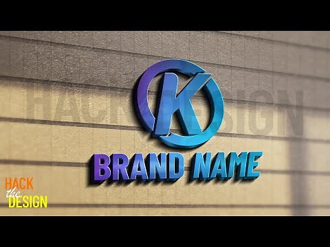 How to design letter K logo | K letter logo design in photoshop | Hack The Design