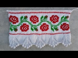 Very Easy Rose Sweater Design |