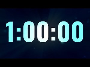 1 Hour Silent Timer With Alarm | Just Countdown & Alarm Sound