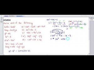 KSSM Form 2 Chapter 2 Factorisation (Part 2)