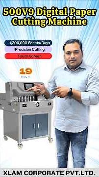 Unbelievable Precision 500V9 Digital Paper Cutter Machine |Demo & Review | 19 Inch | Xlam | #shorts
