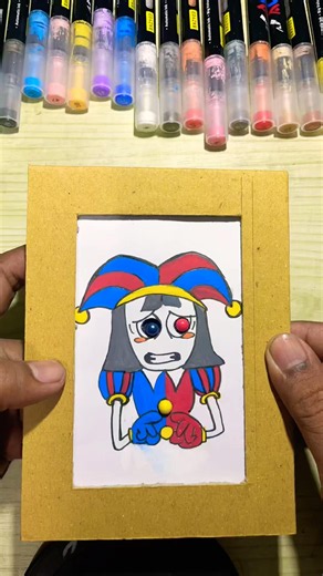 Cardboard pinball game pomni tadc craft #pomni #pomnitadc #theamazingdigitalcircus #cardboardgame