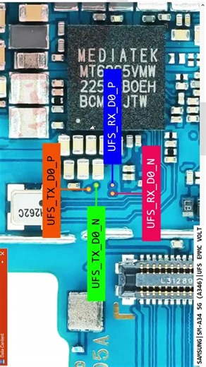 Samsung A34 5G A346B ISP Point 🔥 Dead Phone Fix in 5 Minutes | UFS Pinout Full Guide