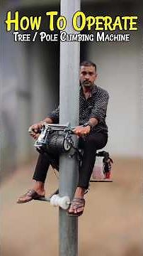 How to Operate an Electric Pole/Tree Climbing Scooter Machine