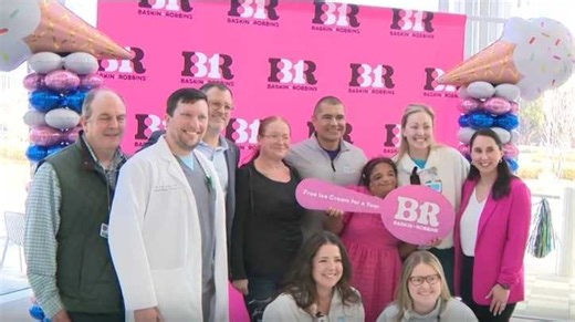 Manning Family Children's Hospital patient named pint-sized hero for Baskin Robbins foundation