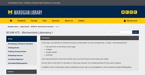 Subject Guides: BCHM 472 - Biochemistry Laboratory I: Developing a research question