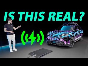 Are inductive charging cars the future? Porsche wireless charging with the Porsche Cayenne electric!