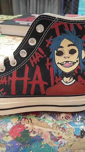 Customizing Gorillaz Converse Sneakers Tutorial