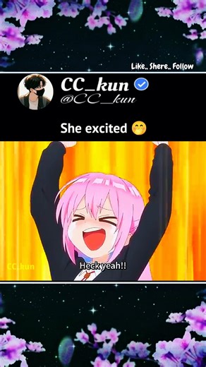 She excited 🤭 #anime #animeedits #shorts #animelover