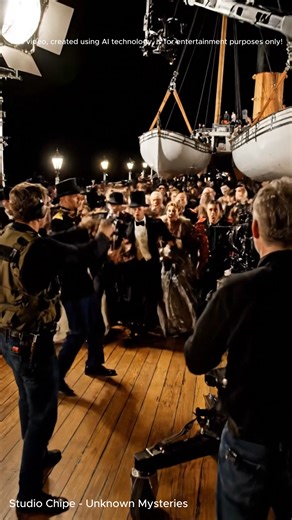 This video shares videos created entirely using artificial intelligence (AI), for entertainment and creative purposes. This is not a real film set, there are no real actors, and no real-life props or settings are used. All images, shots, and movements are AI-generated. The content is inspired by behind-the-scenes footage from the Titanic, but is not intended to accurately recreate a real film. Some viewers might think: “It doesn’t look like the real movie” “It’s a bit fake” “It’s not realistic” 