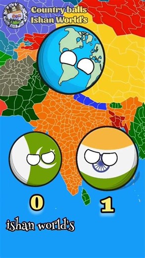 india Vs pakistan 😱 #countryballs #shorts #india #viralshorts
