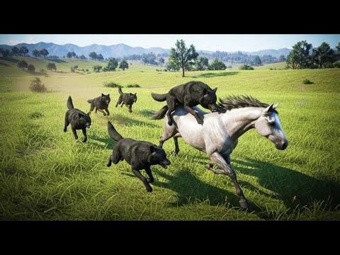 They Sent 5 Wolves After Him... But This Mustang Refused to Back Down