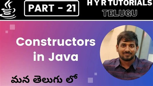 P21 - Constructors in Java | Core Java | Java Programming