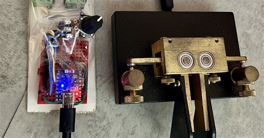 Bug Key Morse Code (CW) Simulator with ESP32