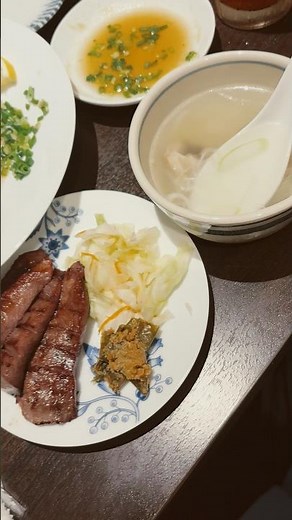 【7秒牛タン】宮城 仙台 牛たん料理 閣 電力ビル店 牛タンAコース #仙台 #仙台グルメ #仙台名物