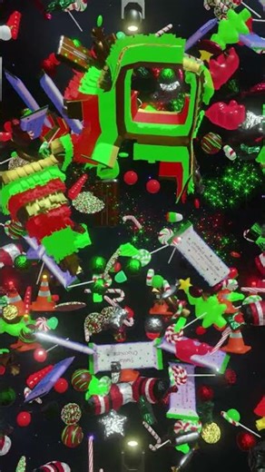 Outer Space Piñata, Christmas party mode!