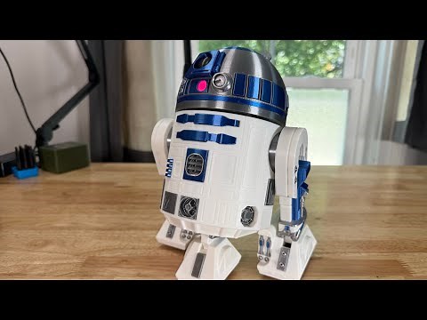 CyberBrick Build-a-Droid 3D print assembly R2D2