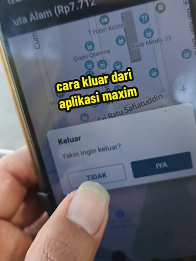 tutorial cara kluar dari aplikasi maxim driver #tutorial #ojol #maxim