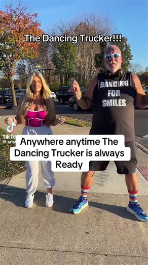 Dancing Trucker: Ready to Entertain Anywhere Anytime