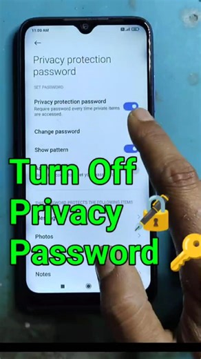 😱 How to disable privacy protection password Settings✅||#shorts #nr1991