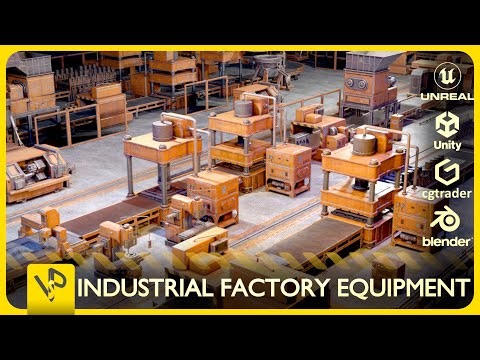 INDUSTRIAL FACTORY EQUIPMENT #game #assets #3d #industrial #factory