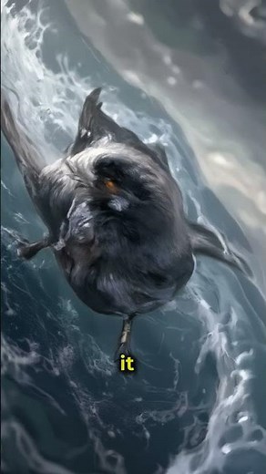 Storm Petrel Bird Skimming Ocean Waves