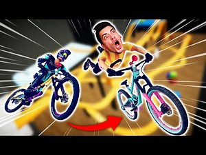 Racing the CRAZIEST BIKE TRACKS with @SpyCakes! (Descenders)
