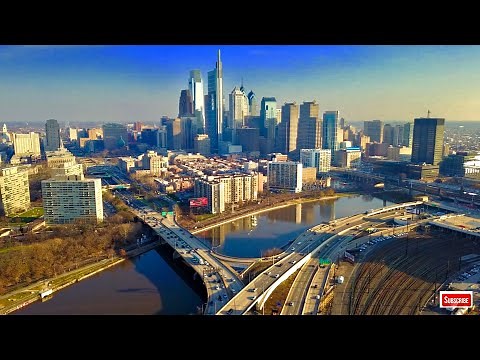 4K Screensaver Philadelphia Skyline Pennsylvania Wallpaper - Daytime