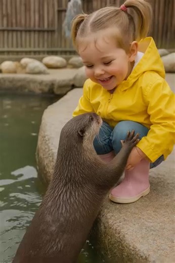 At the zoo, a little girl was playing with an otter, petting it and laughing with joy: everyone was touched by the heartwarming scene — until a zookeeper suddenly approached the parents and said unexpectedly, “You need to take your daughter to a doctor immediately.” 😨😱 That day, the family visited a petting zoo — a place where children could not only see animals from afar but also feed, touch, and even play with them. For their little girl, it was a real adventure. “Mom, look at that huge turt