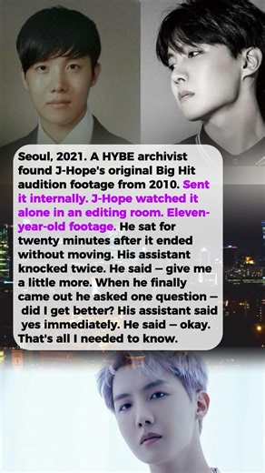 What Happened When J-Hope Saw His Old Audition Tape