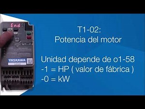 VARIADOR YASKAWA GA500 - Autoajuste