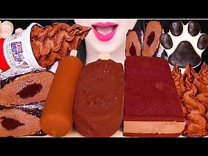 ASMR CHOCOLATE ICE CREAM *MAGNUM MINT, DARK&MILK CHOCOLATE ICE CREAM 초콜릿 아이스크림 먹방 JANE ASMR 제인