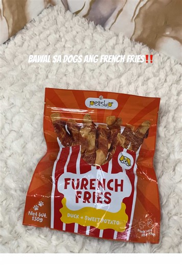 Bawal sa dogs ang french fries! But Petsup made it possible! Their FURench Fries is made with real meat na pwede sa dogs! Your furbabies will surey love this! #Petsup #petsupplies #furenchfries #DogTreats #HealthyTreats