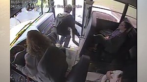 Caught On Camera: School Bus Driver Saves Student From Speeding Car