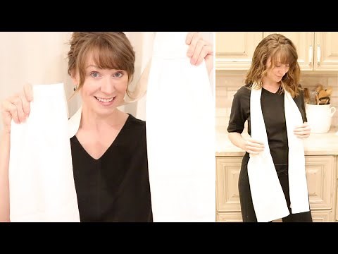 SEW WITH ME | HOW TO SEW A KITCHEN SCARF | HOW TO SEW A KITCHEN BOA
